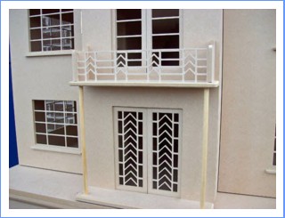 Art Deco House 1/12 Scale